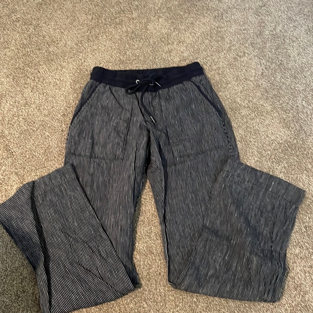 Athleta Cabo Linen Wide Leg Pant